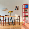 _0008_Loop-Stand-Table-L180xW875xH74-wb-lacquered-oak-tabletop_deep-blue-powder-coated-steel-frame_Rey-Chair-umber-brow.jpg